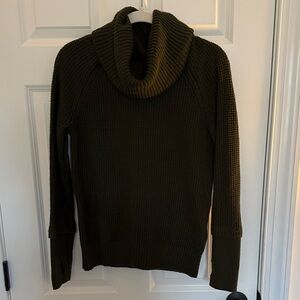 Market & Spruce Olive Cowl Neck Sweater
